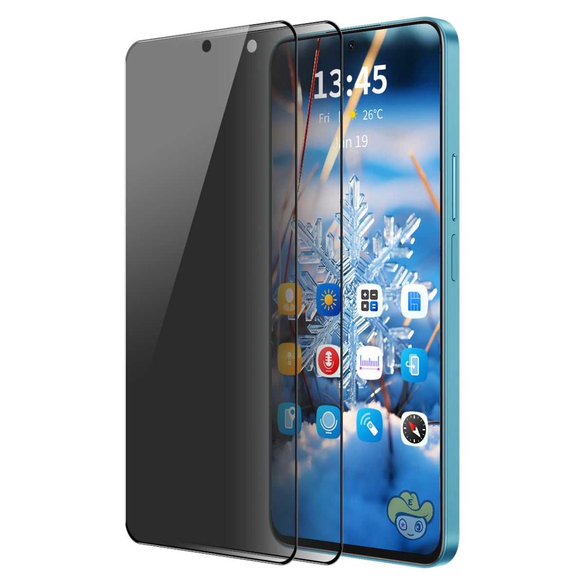 ENKAY HAT PRINCE 2Pcs For Samsung Galaxy S23 FE Film Anti-Spy Silk Printing Screen Protector ENKAY HAT PRINCE 2Pcs For Samsung Galaxy S23 FE Film Anti-Spy Silk Printing Screen Protector